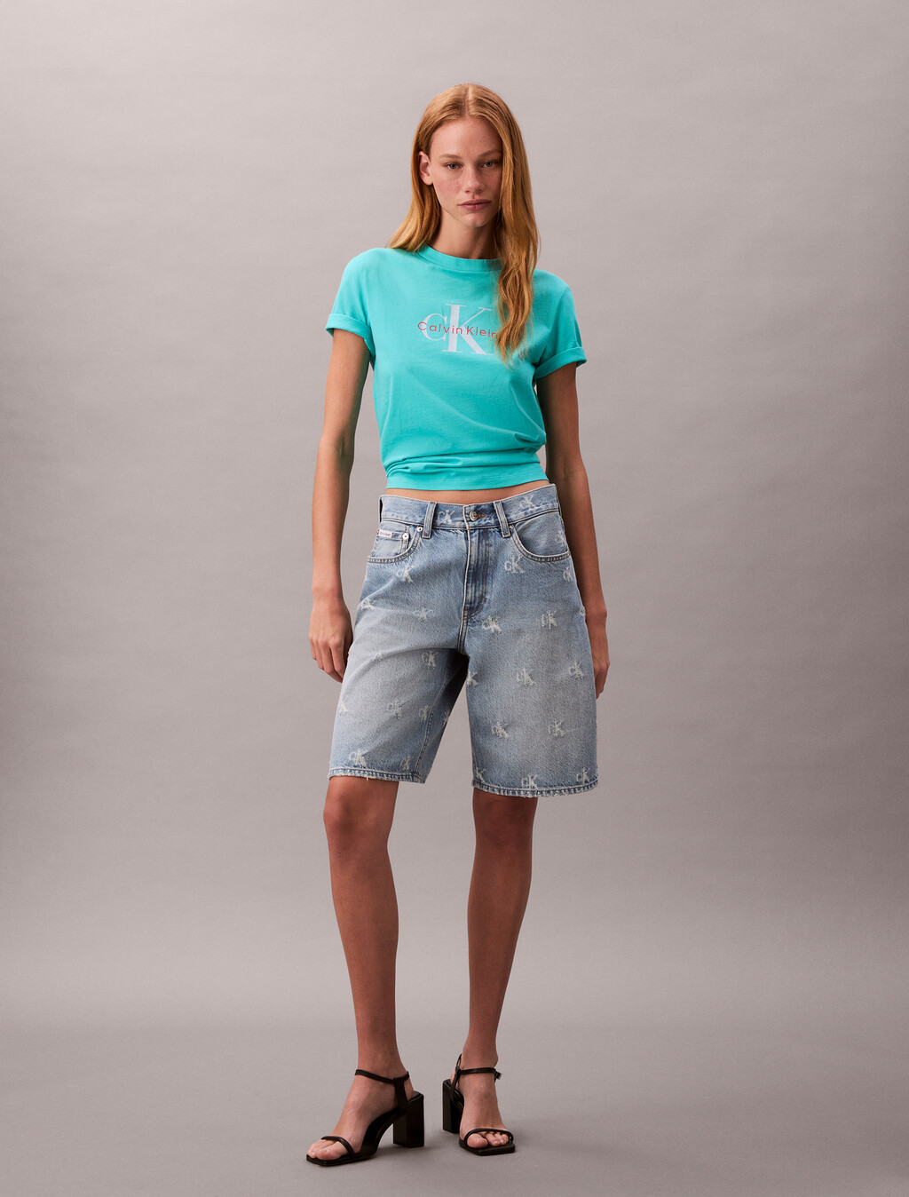 Monogram T-shirt, Turquoise Infusion, hi-res