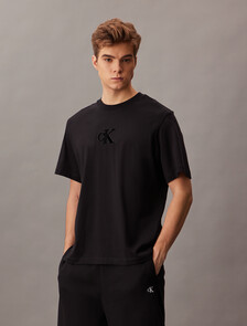 Monogram T-shirt, Black, hi-res
