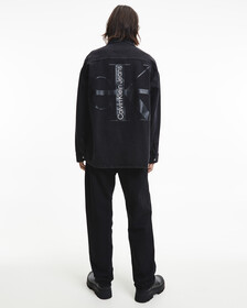 BLACK ARCHIVAL OVERSIZED SHIRT JACKET, Denim Black, hi-res
