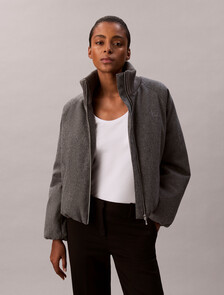 WL INSLTD DWN JCKT, Medium Grey Heather, hi-res