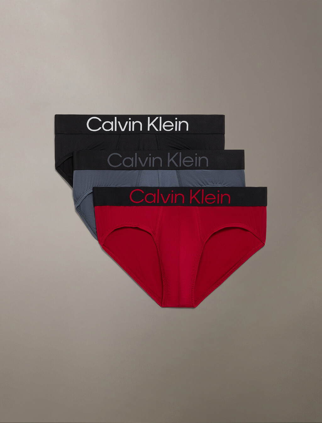 Microfiber Stretch Bold Logo Hip Brief 3 Pack, BLACK/TURBULENCE/SCOOTER, hi-res