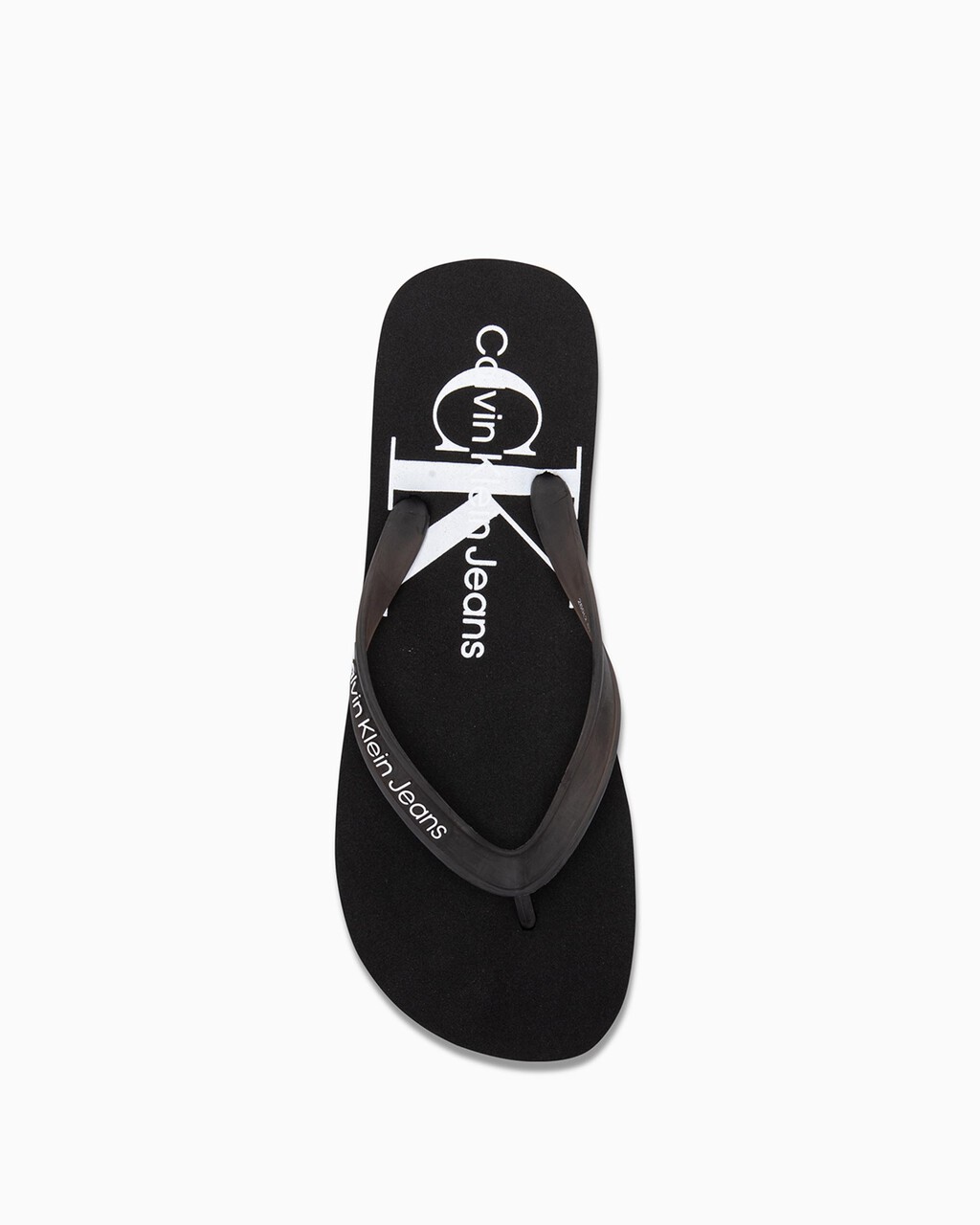 MONOGRAM FLIP FLOPS, Black, hi-res