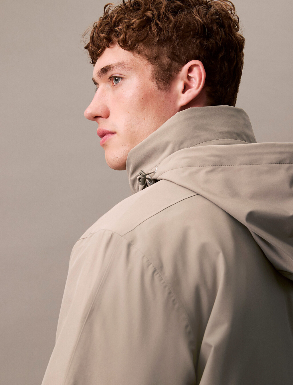 Heavyweight Mid Length Puffer Jacket, Brindle, hi-res