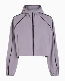 Cropped Windbreaker, GRAY RIDGE, hi-res