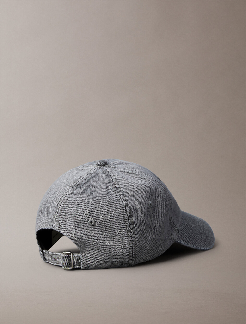 Large Monogram Denim Baseball Cap, DARK GREY WASH, hi-res