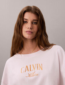 Logo Cropped T-Shirt, Crystal Blush, hi-res