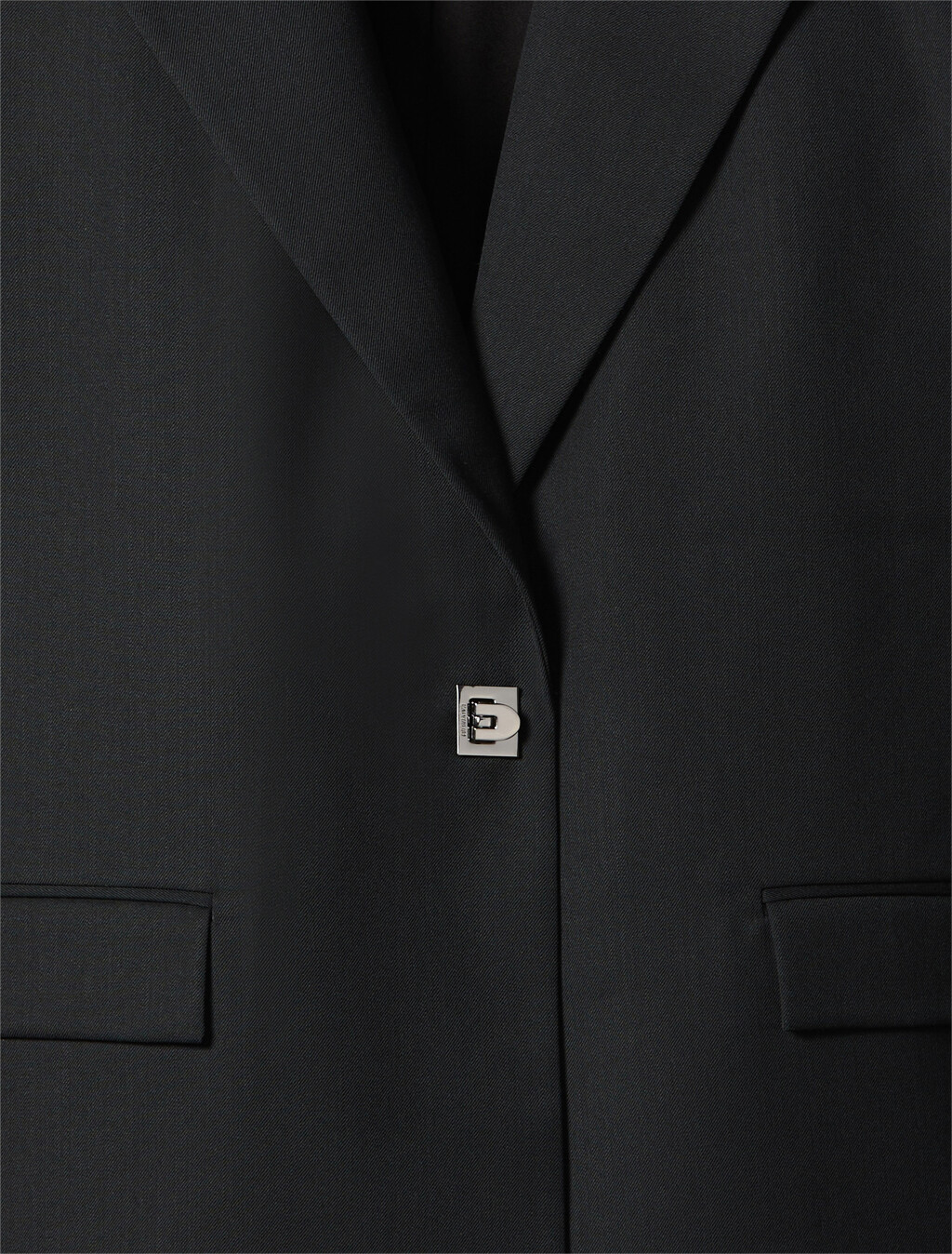 Relaxed Tailored Blazer, Black, hi-res
