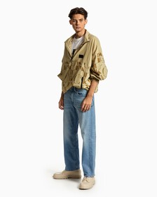 Mix Media Popover Jacket, Logo Aop Wheat Fields, hi-res