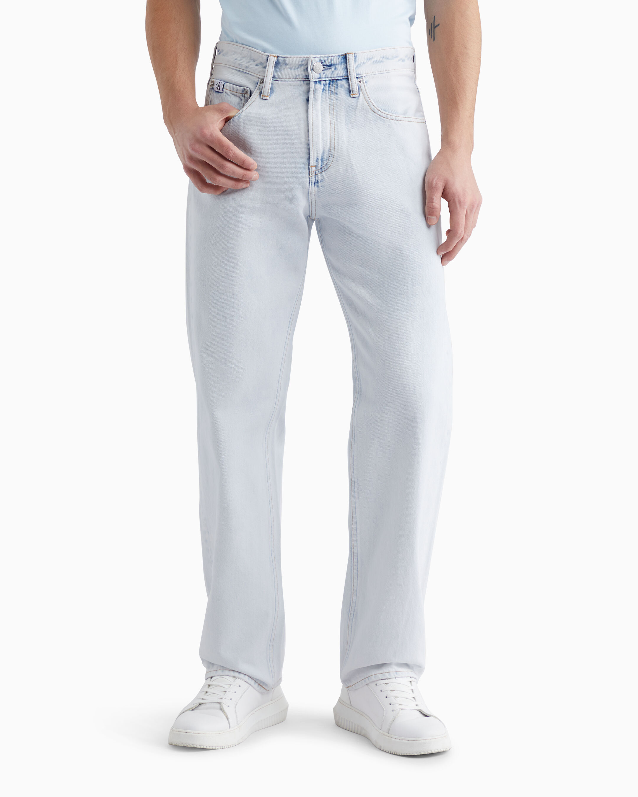 Light Blue 90s Straight Jeans blue Calvin Klein Malaysia