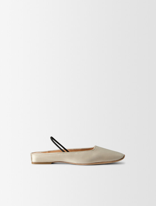 Kate Silk Satin Ballerina Flat