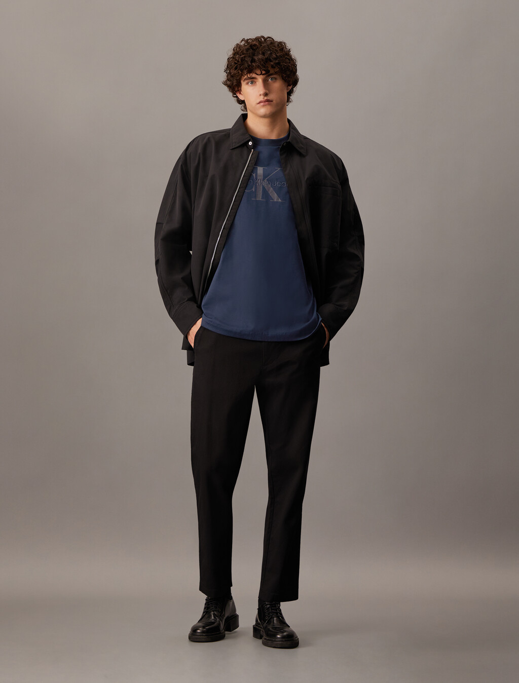 Monogram Regular Tee, Dark Sapphire, hi-res