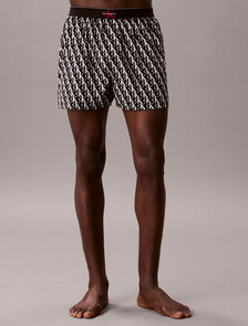 CK X Cotton Monogram Slim Boxer, STEPPING LOGO BLACK, hi-res