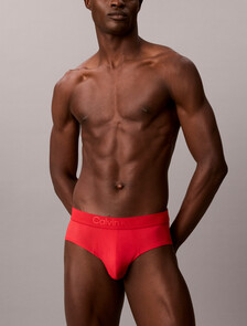 CK Black Microfiber Stretch Hip Brief, Goji Berry, hi-res