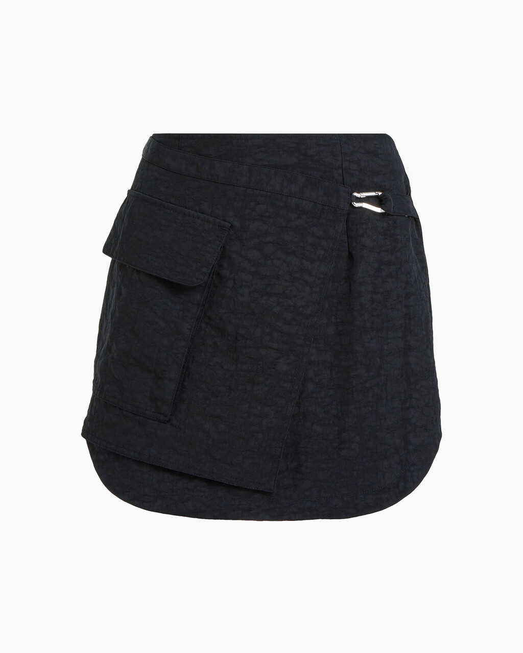 Utility Mini Wrap Skirt, CK BLACK, hi-res