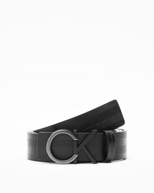 REVERSIBLE CONTRAST LOGO BELT 35MM, BLACK/GREY PINK, hi-res