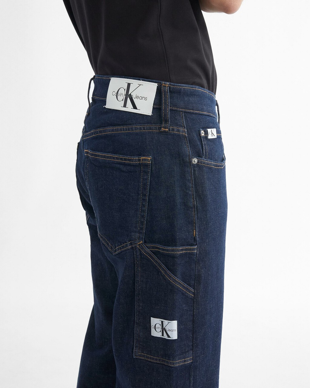 SUSTAINABLE 90S STRAIGHT JEANS, Rinse Blue Pocket Label, hi-res