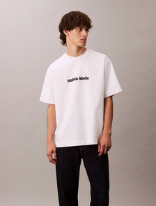 Cooling Jersey Relaxed Logo Tee, Bright White, hi-res
