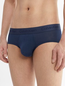 CK Black Ultra Soft Cashmere Hipster Briefs, Blue Shadow, hi-res