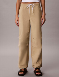 Relaxed Soft Nylon Trousers, Cornstalk, hi-res