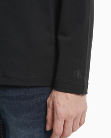 Monogram Logo Long Sleeve Tee, Ck Black, hi-res