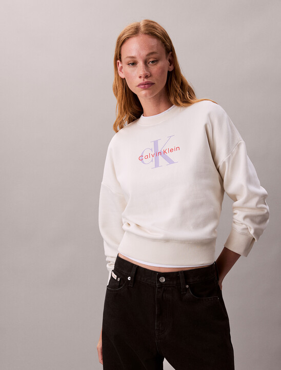 Monogram Relaxed Long Sleeve Sweatshirt
