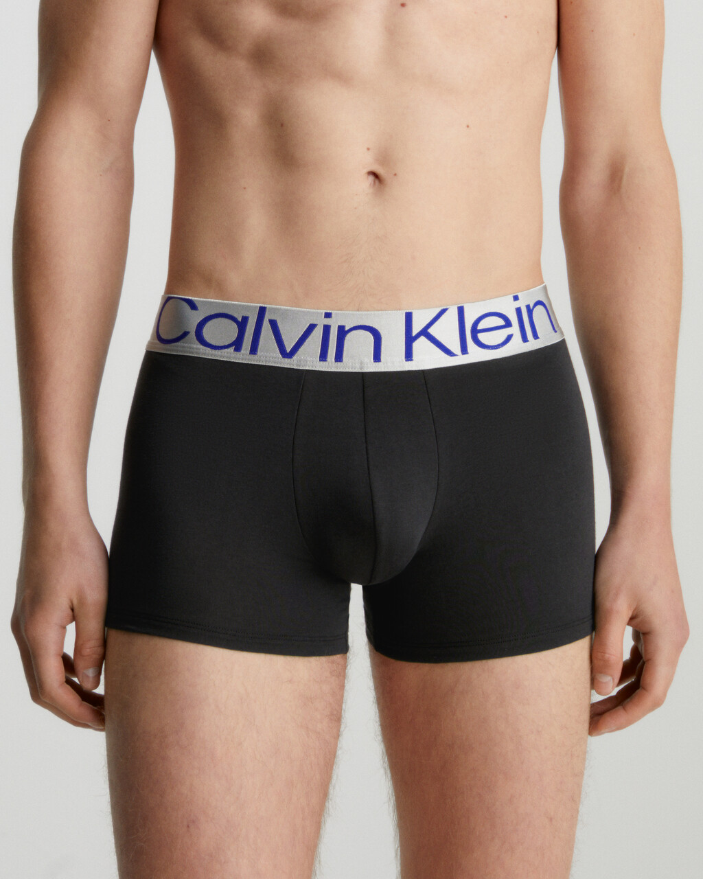 Steel Cotton 3 Pack Trunks, BLACK W/ SPECTRUM BLUE/DAPPLE GREY/ATLAN, hi-res