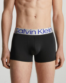Steel Cotton 3 Pack Trunks, BLACK W/ SPECTRUM BLUE/DAPPLE GREY/ATLAN, hi-res