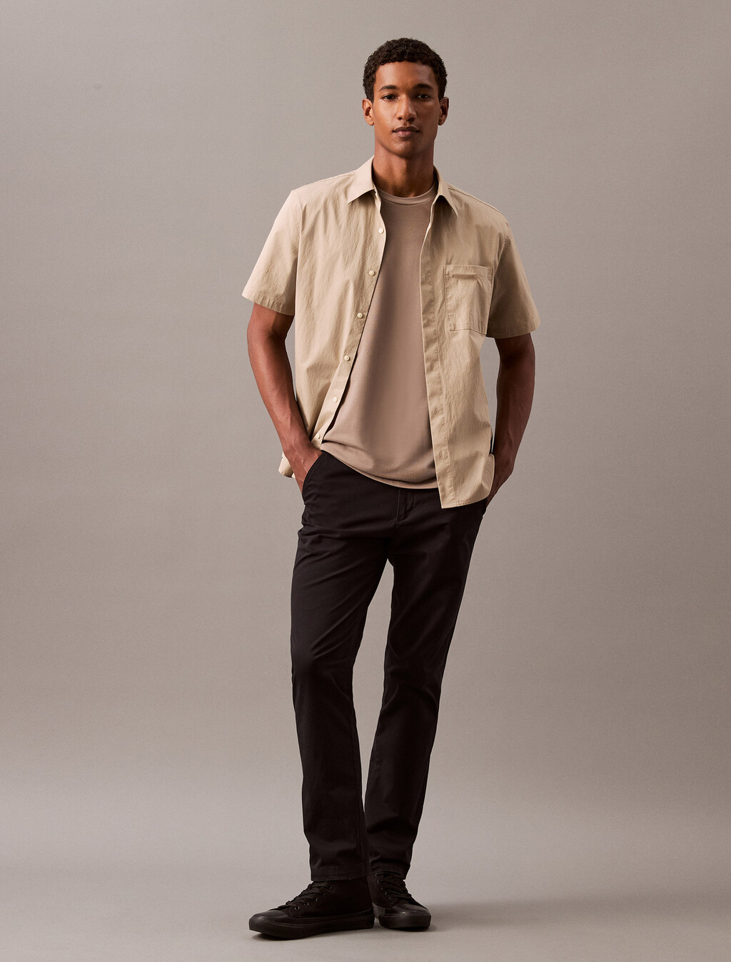 Tech Soft Touch Short Sleeve Shirt, Crockery, hi-res