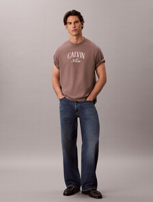 Relaxed Arched Logo T-shirt, Iron, hi-res