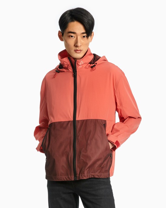 PACKABLE STACKED LOGO WINDBREAKER