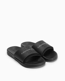 Norwich Monogram Slides, Black, hi-res