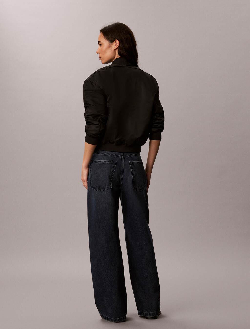 Twisted Low Rise Baggy Jeans, BLUE ALASKA, hi-res