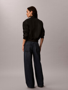 Twisted Low Rise Baggy Jeans, BLUE ALASKA, hi-res