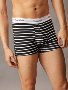 Icon Cotton Stretch Trunks 2 Pack, black/ leader stripe black, hi-res