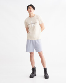 Stacked Logo Sweat Shorts, SILVER SKY, hi-res