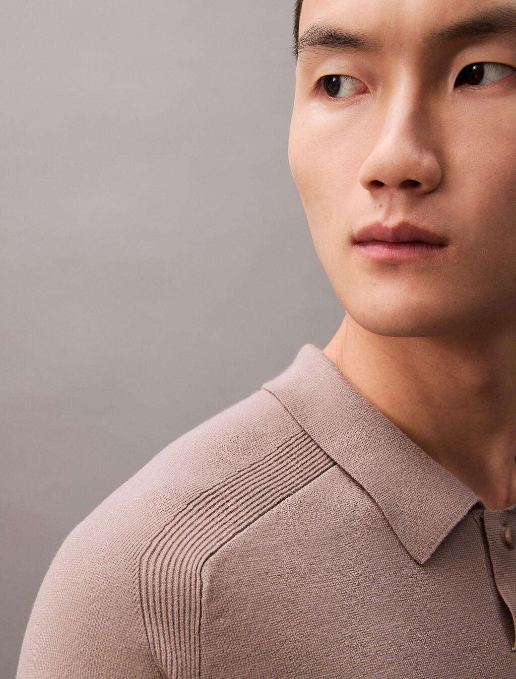 Tech Knit Sweater Polo Shirt, Cinder, hi-res