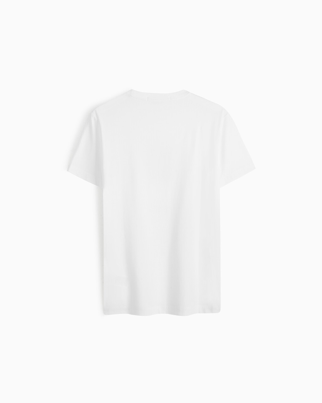 Metallic Foil Monogram Organic Cotton Tee, Bright White, hi-res