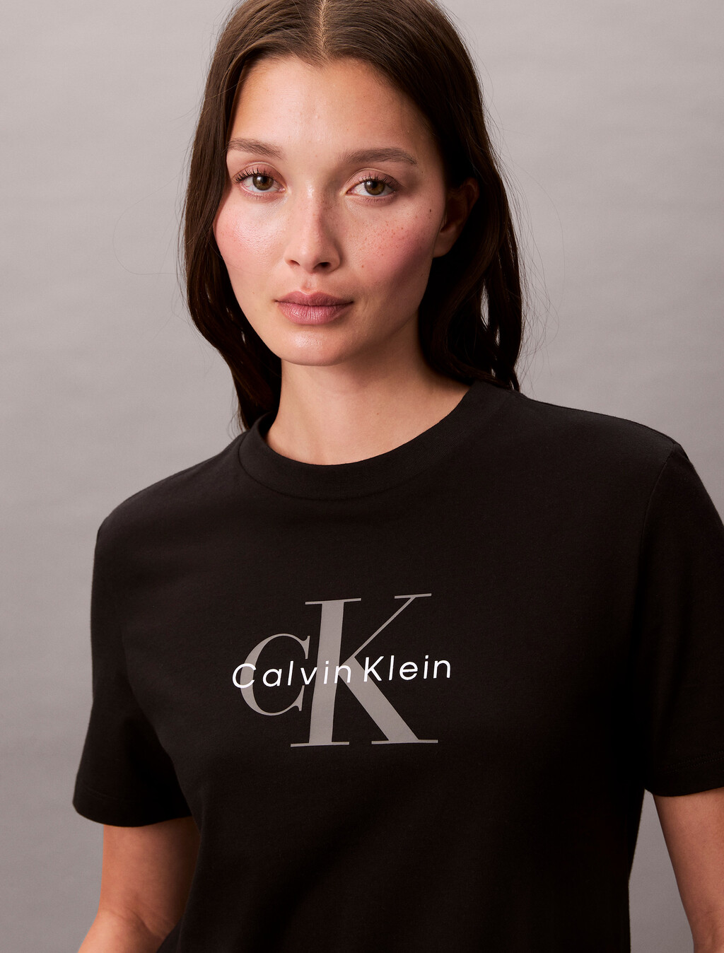 Monogram T-shirt, Black, hi-res