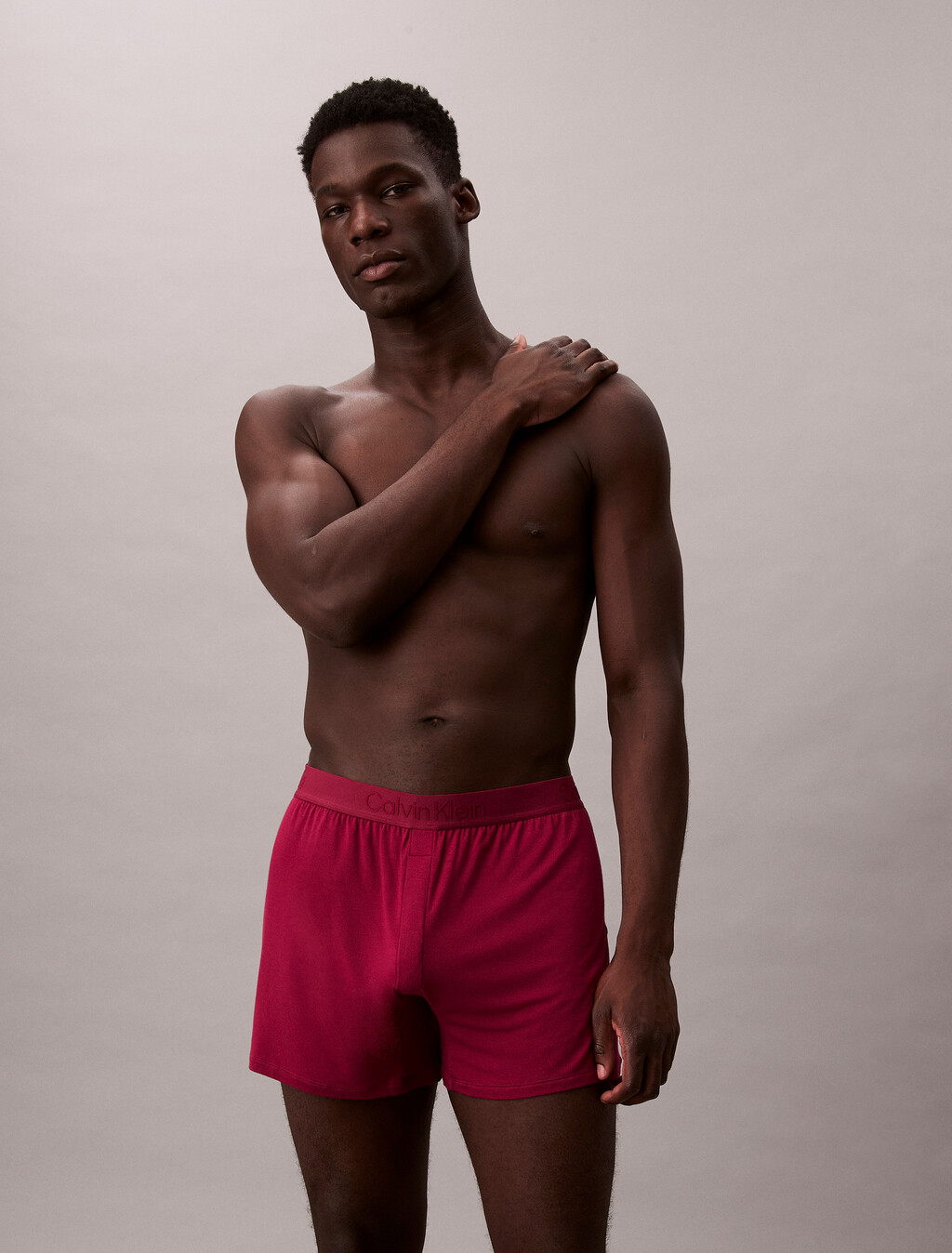Ultra Soft Modal Slim Boxer, Beet Red, hi-res