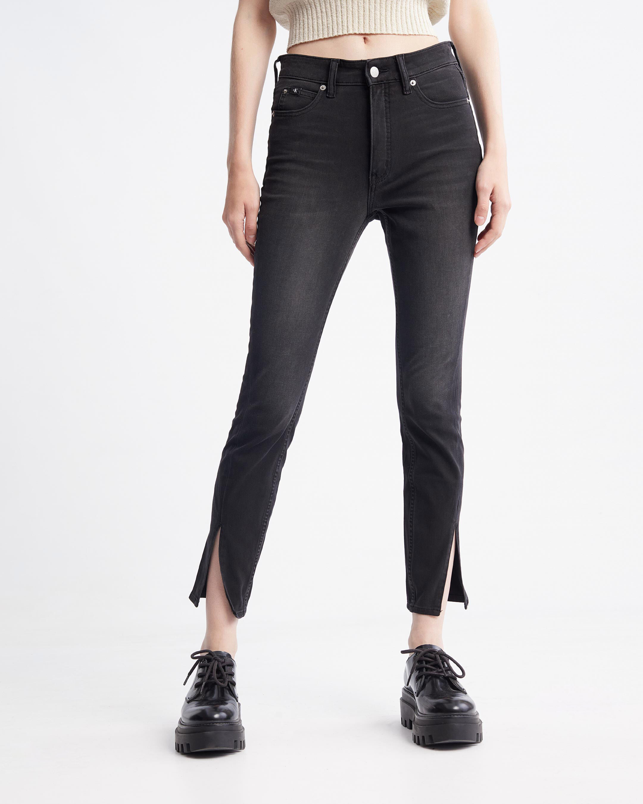 Calvin klein women's outlet black jeans