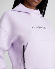 Cropped Logo Hoodie, PASTEL LILAC, hi-res