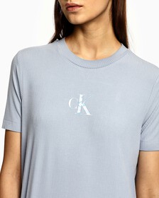 MONOGRAM DRESS, Silver Sky, hi-res