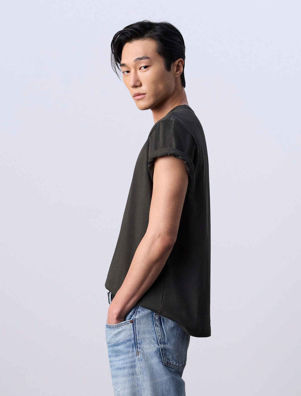 Jung Kook for Calvin Klein Monologo T-Shirt, Peat, hi-res