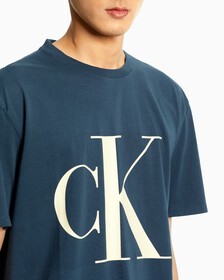 MONOGRAM RELAXED FIT TEE, INK-410PPK, hi-res