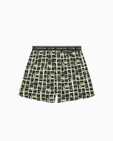 CK ONE WOVEN BOXERS, Cut Up Logo Print+Energy, hi-res