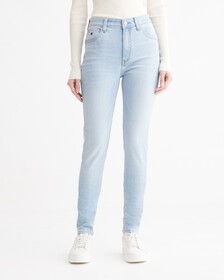 37.5 High Rise Body Skinny Fit, Light Blue Back Embro, hi-res