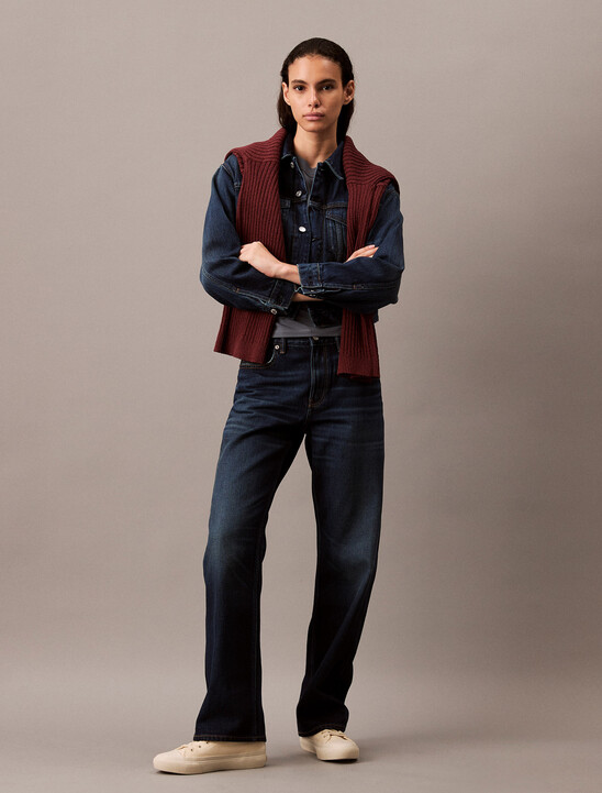 90s Straight Dark Meridian Jeans