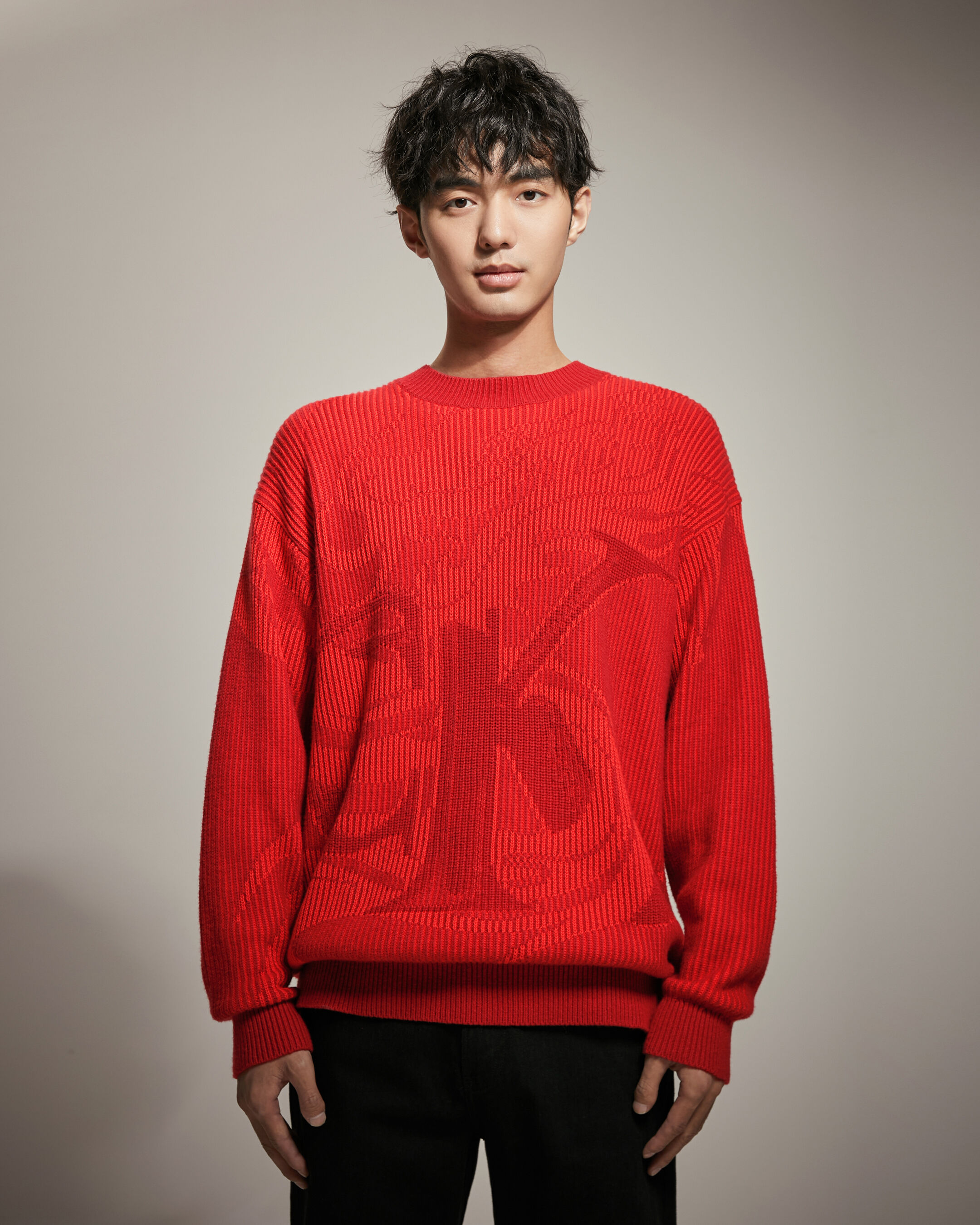 Year of the Dragon Monogram Sweater red Calvin Klein Malaysia