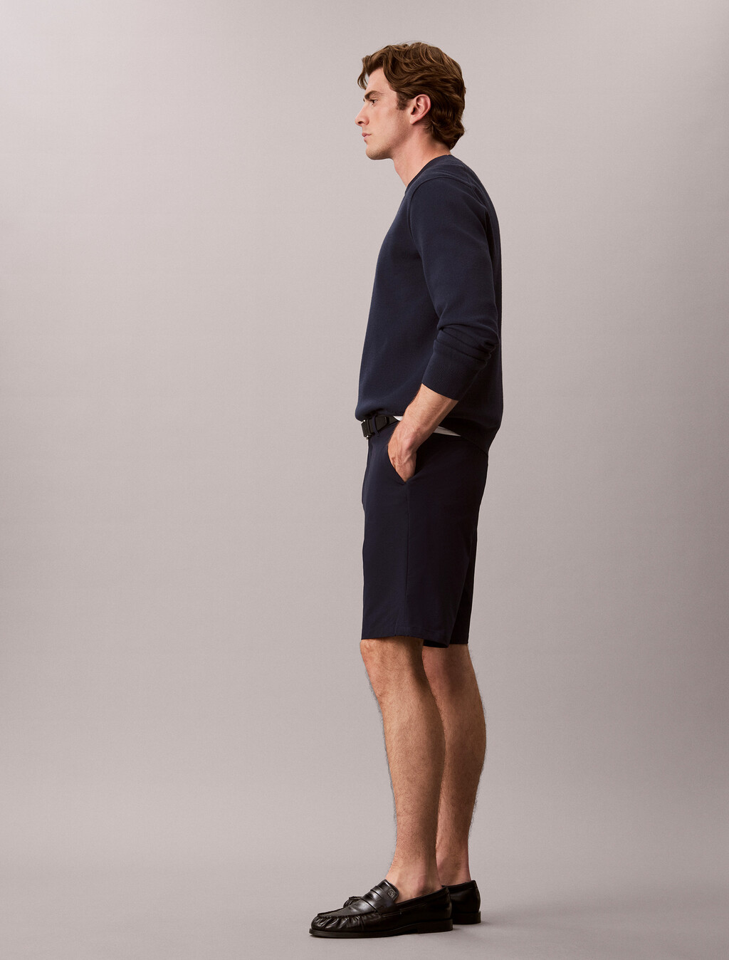 Straight Tech Dobby Short, Dark Sapphire, hi-res