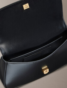 Monogram Logo Hardware Tote Bag, BLACK / ANTIQUE LIGHT GOLD, hi-res